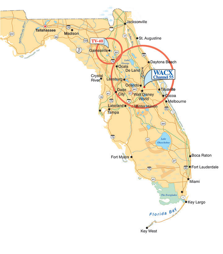 WACX TV Coverage Map